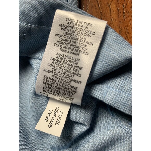 TRAVIS MATHEW Shirt Mens XXL Light Blue Pima Cotton Golf Polo Casual - Picture 8 of 9